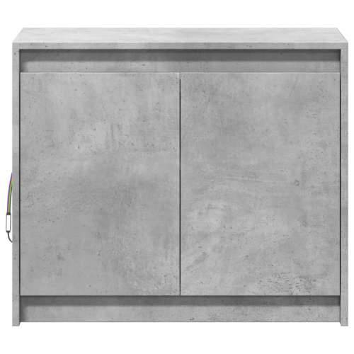 Komoda s LED siva boja betona 72x34x61 cm od konstruiranog drva - Beton siva 1 Cijena
