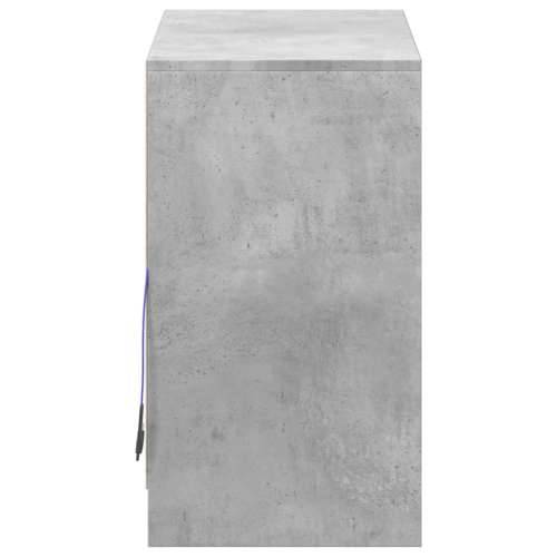 Komoda s LED siva boja betona 72x34x61 cm od konstruiranog drva - Beton siva 1 Cijena