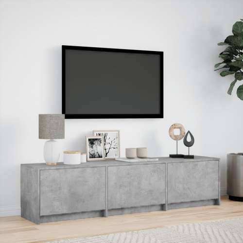 TV ormarić s LED svjetlima boja betona 165 x 34 x 40 cm drveni - Beton siva 1 165 cm Cijena