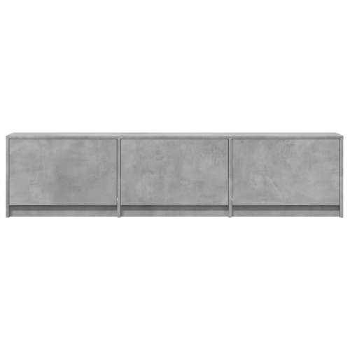 TV ormarić s LED svjetlima boja betona 165 x 34 x 40 cm drveni - Beton siva 1 165 cm Cijena