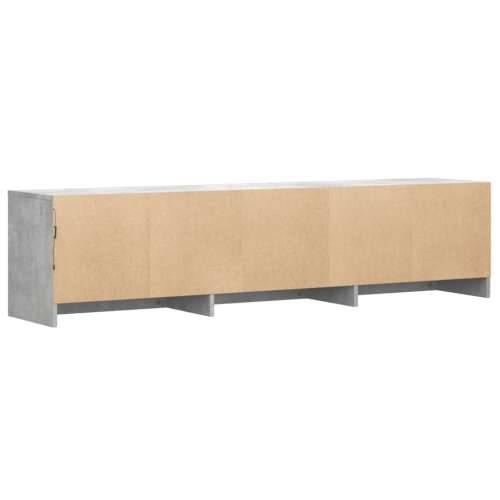 TV ormarić s LED svjetlima boja betona 165 x 34 x 40 cm drveni - Beton siva 1 165 cm Cijena