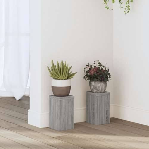 Stalci za biljke 2 kom boja hrasta 10x10x18cm konstruirano drvo - Sivi hrast sonoma 10 x 10 x 18 cm 2 Cijena