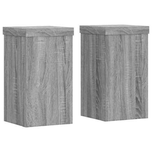 Stalci za biljke 2 kom boja hrasta 10x10x18cm konstruirano drvo - Sivi hrast sonoma 10 x 10 x 18 cm 2 Cijena