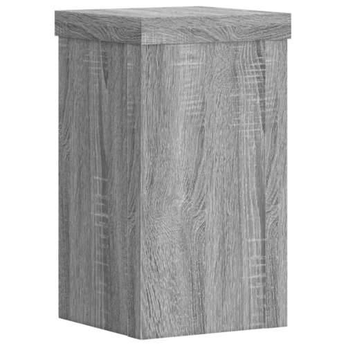 Stalci za biljke 2 kom boja hrasta 10x10x18cm konstruirano drvo - Sivi hrast sonoma 10 x 10 x 18 cm 2 Cijena