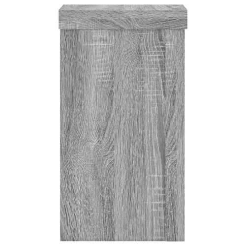 Stalci za biljke 2 kom boja hrasta 10x10x18cm konstruirano drvo - Sivi hrast sonoma 10 x 10 x 18 cm 2 Cijena