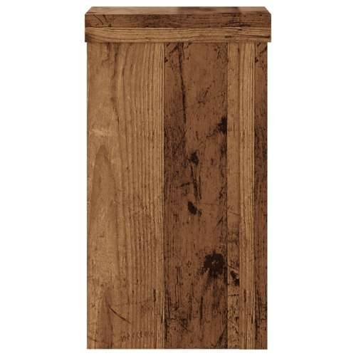 Stalci za biljke 2 kom boja staro drvo 10x10x18 cm drveni - Staro drvo 10 x 10 x 18 cm 2 Cijena