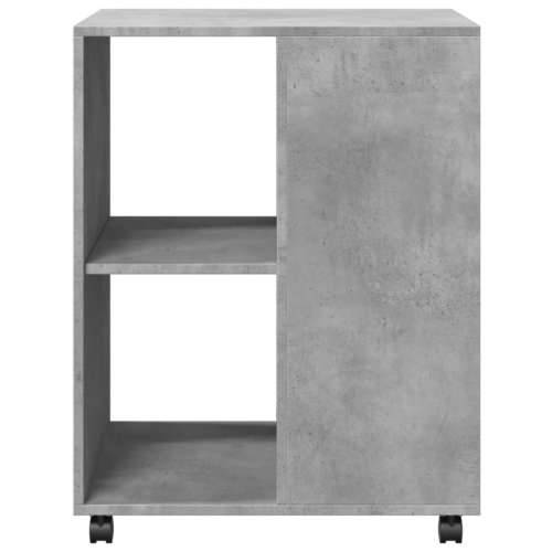 Bočni stolić s kotačima siva boja betona 55x60x78 cm drveni - Beton siva 1 Cijena