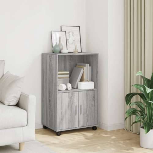 Pomični ormarić siva boja hrasta 55x40x91 cm konstruirano drvo - Sivi hrast sonoma 1 Cijena