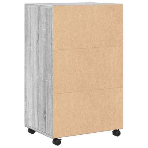 Pomični ormarić siva boja hrasta 55x40x91 cm konstruirano drvo - Sivi hrast sonoma 1 Cijena