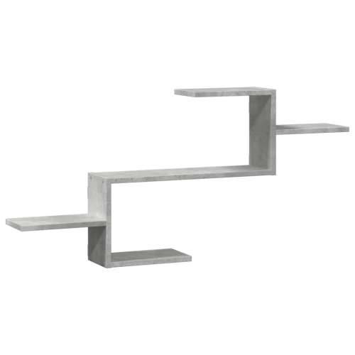Zidna polica siva boja betona 104x15x49 cm konstruirano drvo - Beton siva 1 Cijena