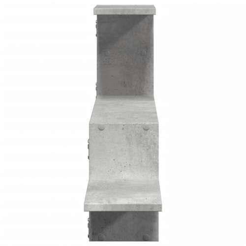 Zidna polica siva boja betona 104x15x49 cm konstruirano drvo - Beton siva 1 Cijena
