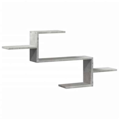 Zidna polica siva boja betona 104x15x49 cm konstruirano drvo - Beton siva 1 Cijena