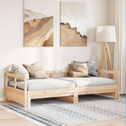 Dnevni krevet bez madraca 90 x 190 cm od masivne borovine - Prirodna 90 x 190 cm Ne Cijena