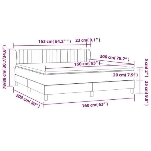 Krevet s oprugama i madracem tamnozeleni 160x200 cm baršunasti - Tamnozelena 160 x 200 cm Okomite pruge Cijena