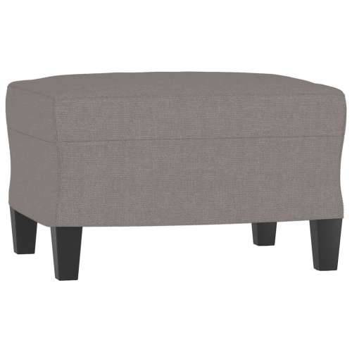 Fotelja s tabureom smeđesiva 60 cm od tkanine - Sivo-smeđa Cijena