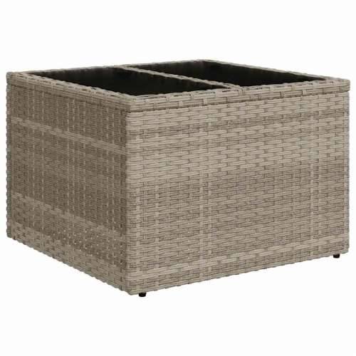 Vrtna garnitura - 10-dijelni set vrtnih sofa poliratan s jastucima svijetlosivi - Svjetlosiva Bez stola 1 Cijena