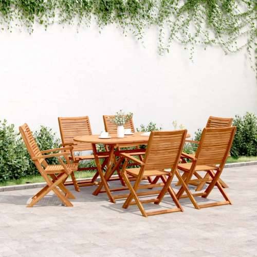 Sklopive vrtne stolice 6 kom 57x66x95 cm masivno drvo bagrema 6 S naslonom za ruke Cijena