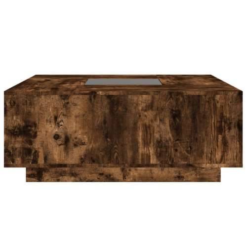 Stolić s beskonačnim LED svjetlima boja hrasta 100x100x40 cm - Dimljeni hrast 100 x 100 x 40 cm 1 Cijena