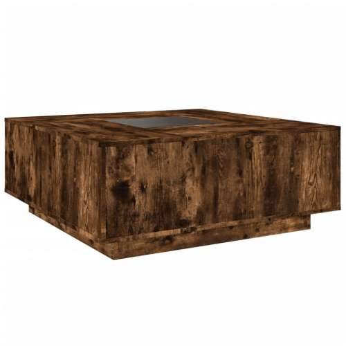Stolić s beskonačnim LED svjetlima boja hrasta 100x100x40 cm - Dimljeni hrast 100 x 100 x 40 cm 1 Cijena