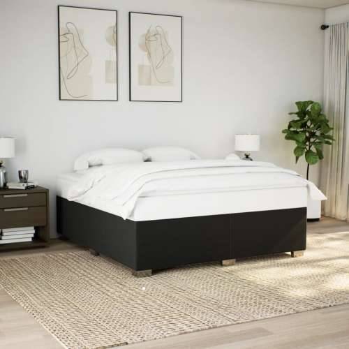 Krevet s oprugama i madracem crni 180x200 cm od tkanine - Crna 180 x 200 cm Cijena