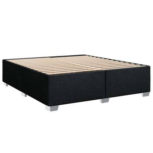 Krevet s oprugama i madracem crni 180x200 cm od tkanine - Crna 180 x 200 cm Cijena