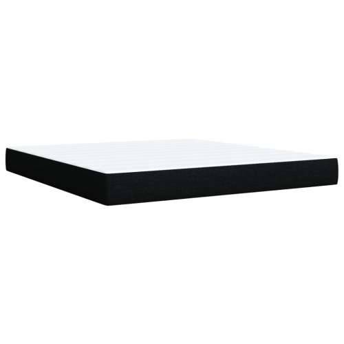 Krevet s oprugama i madracem crni 180x200 cm od tkanine - Crna 180 x 200 cm Cijena