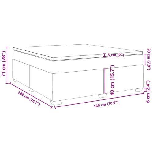 Krevet s oprugama i madracem crni 180x200 cm od tkanine - Crna 180 x 200 cm Cijena