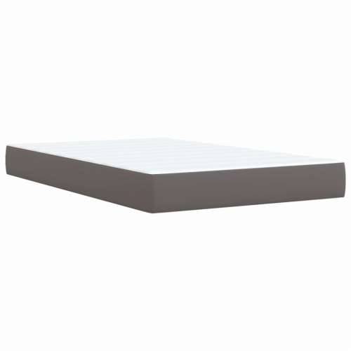 Krevet s oprugama i madracem sivi 120x190 cm od umjetne kože - Siva 120 x 190 cm Cijena
