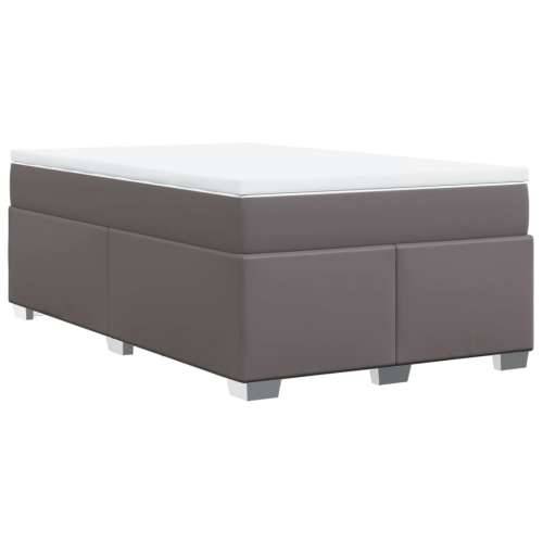 Krevet s oprugama i madracem sivi 120x190 cm od umjetne kože - Siva 120 x 190 cm Cijena