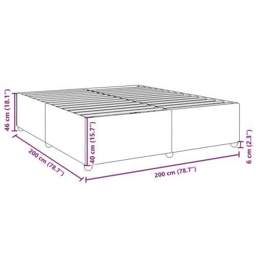Okvir za krevet bez madraca smeđesivi 200x200 cm od tkanine - Sivo-smeđa 200 x 200 cm Cijena