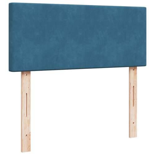 Krevet s oprugama i madracem plavi 120 x 200 cm baršun Plava 120 x 200 cm Gladak dizajn Cijena