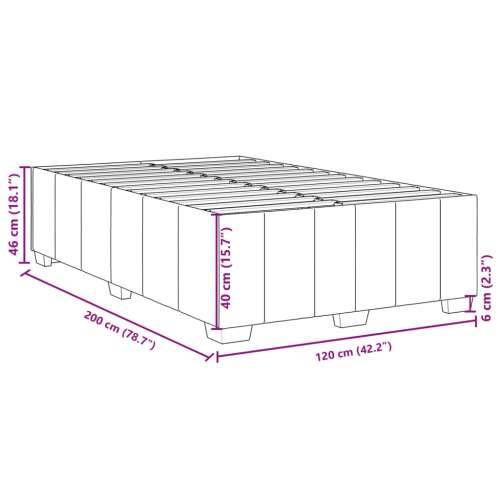 Krevet s oprugama i madracem krem 120 x 200 cm od tkanine - Krema 120 x 200 cm Cijena