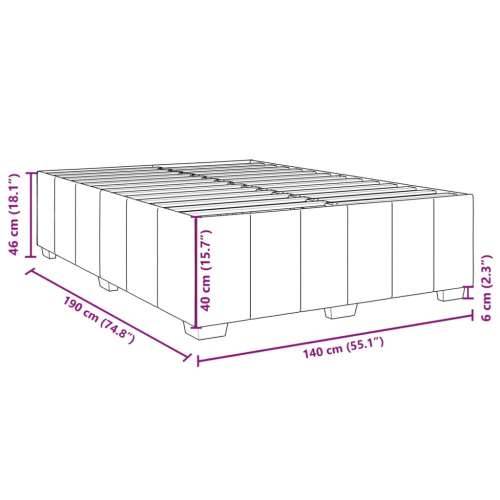 Krevet s oprugama i madracem krem 140 x 190 cm od tkanine - Krema 140 x 190 cm Cijena