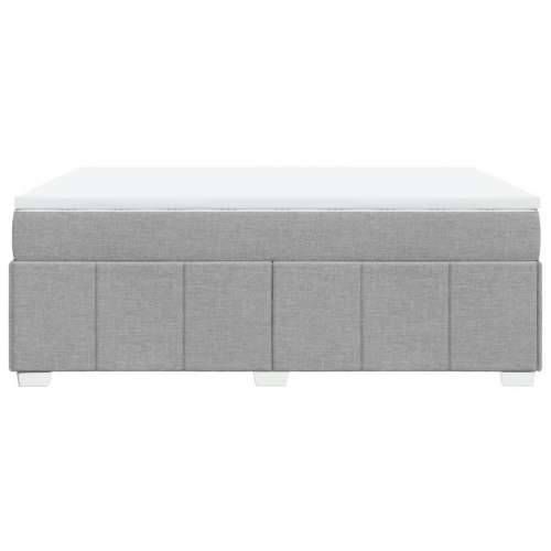 Krevet box spring s madracem svjetlosivi 140x200 cm od tkanine - Svjetlosiva 140 x 200 cm Cijena