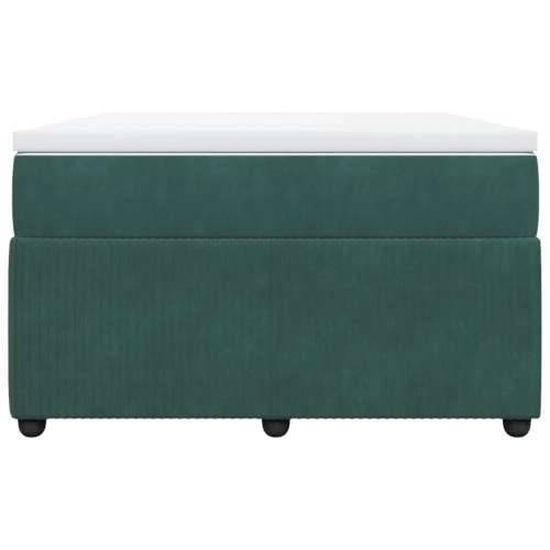 Krevet box spring s madracem tamnozeleni 120x190 cm baršunasti - Tamnozelena 120 x 190 cm Cijena