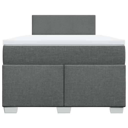 Krevet box spring s madracem tamnosivi 120 x 190 cm tkanina - Tamno siva 120 x 190 cm Gladak dizajn Cijena