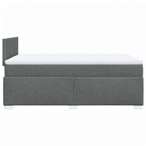 Krevet box spring s madracem tamnosivi 120 x 190 cm tkanina - Tamno siva 120 x 190 cm Gladak dizajn Cijena
