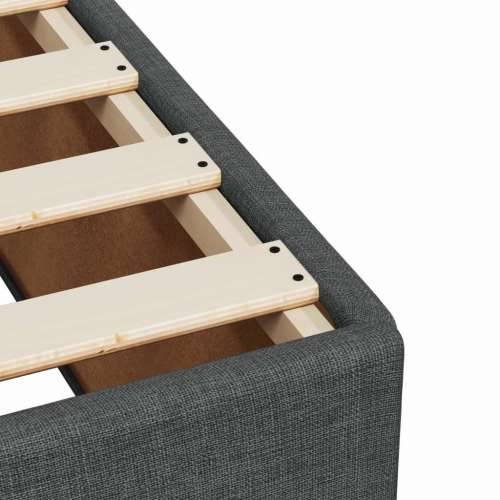 Krevet box spring s madracem tamnosivi 120 x 190 cm tkanina - Tamno siva 120 x 190 cm Gladak dizajn Cijena