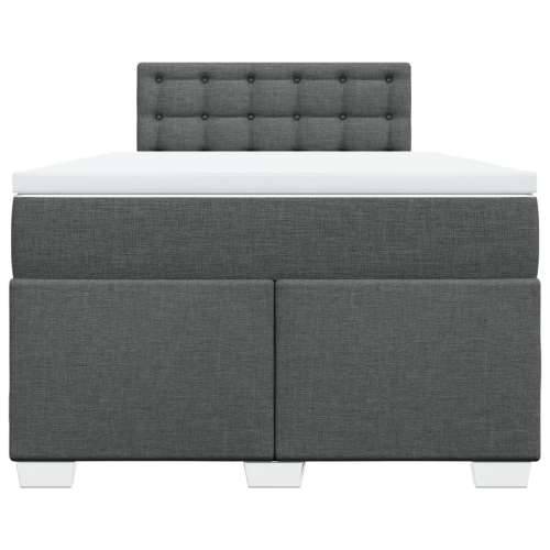 Krevet box spring s madracem tamnosivi 120 x 190 cm tkanina - Tamno siva 120 x 190 cm gumbi Cijena