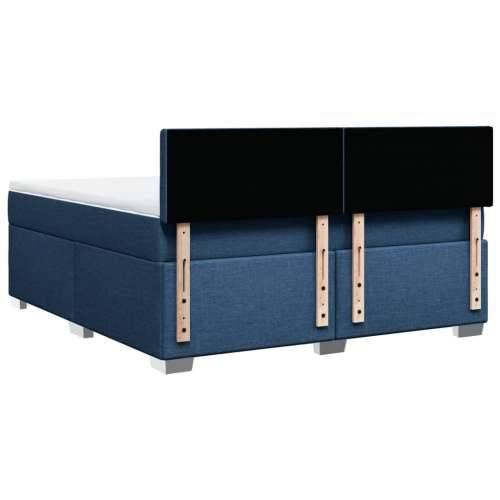 Krevet s oprugama i madracem plavi 180x200 cm od tkanine - Plava 180 x 200 cm gumbi Cijena