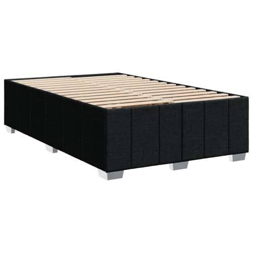 Krevet s oprugama i madracem crni 120 x 200cm od tkanine - Crna 120 x 200 cm gumbi Cijena