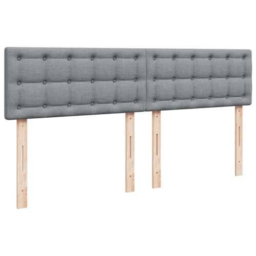 Krevet s oprugama i madracem svjetlosivi 180x200 cm od tkanine - Svjetlosiva 180 x 200 cm gumbi Cijena