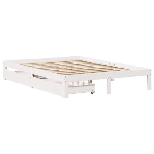Okvir kreveta s ladicama bez madraca bijeli 120x190 cm - Bijela 120 x 190 cm Cijena