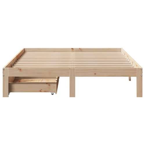 Okvir kreveta s ladicama bez madraca 140x190 cm - Prirodna 140 x 190 cm Cijena