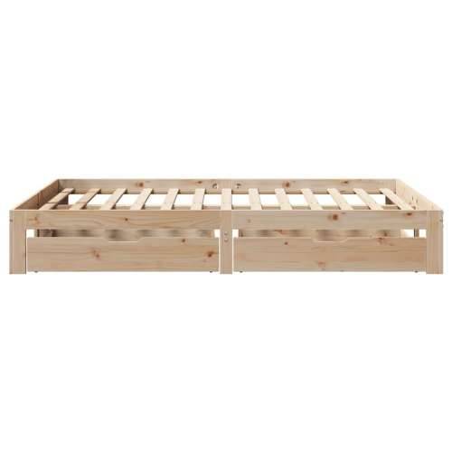 Okvir kreveta s ladicama bez madraca 140x190 cm - Prirodna 140 x 190 cm Cijena
