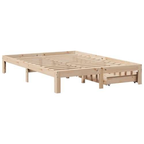 Okvir kreveta s ladicama bez madraca 140x190 cm - Prirodna 140 x 190 cm Cijena