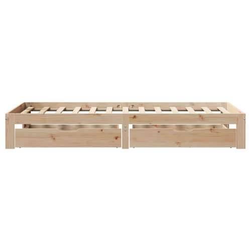 Okvir kreveta s ladicama bez madraca 90 x 200 cm - Prirodna 90 x 200 cm Cijena