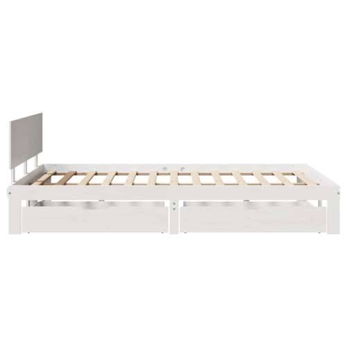 Okvir kreveta s ladicama bez madraca bijeli 135x190 cm - Bijela 135 x 190 cm Cijena