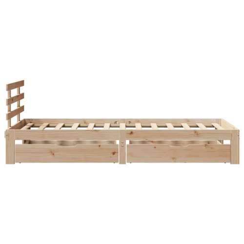 Okvir kreveta s ladicama bez madraca 75x190 cm - Prirodna 75 x 190 cm Cijena