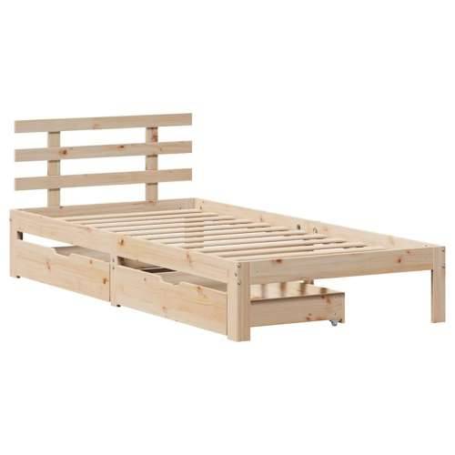 Okvir kreveta s ladicama bez madraca 90 x 200 cm - Prirodna 90 x 200 cm Cijena